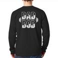 Dad BOD Gym Workout Small Long Sleeve T-Shirt Back Print