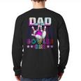 Dad Of The Bowler Girl Matching Family Bowling Birthday Long Sleeve T-Shirt Back Print