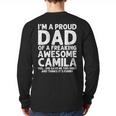 Dad Of CAMILA Father's Day Personalized Name Joke Long Sleeve T-Shirt Back Print Dad Of CAMILA Father's Day Personalized Name Joke Long Sleeve T-Shirt Back Print