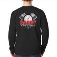 Dad Daddy Pit Crew Race Car Birthday Racing Party Long Sleeve T-Shirt Back Print