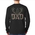 Dad Deer Hunting Camo Father Hunters Buck Camouflage Nature Long Sleeve T-Shirt Back Print