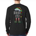 The Dad Elf Shirt Matching Family Dad Christmas Elf Long Sleeve T-Shirt Back Print The Dad Elf Shirt Matching Family Dad Christmas Elf Long Sleeve T-Shirt Back Print