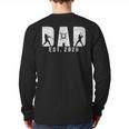 Dad Est 2026 Baseball Dad To Be New Baby Daddy Father's Day Long Sleeve T-Shirt Back Print