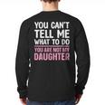 Dad For Father Daddy Papa Men From Daughter Dad Long Sleeve T-Shirt Back Print