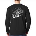 Dad Of Four Toddler Kids Fathers Day Fist Bump Family Long Sleeve T-Shirt Back Print