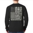 Dad Grandpa Veteran Great Grandpa Long Sleeve T-Shirt Back Print