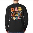 Dad Of The Groovy One 1st Birthday Pregnancy Announcement Long Sleeve T-Shirt Back Print