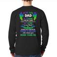 For My Dad In Heaven Touching Tribute For Passed Away Father Long Sleeve T-Shirt Back Print For My Dad In Heaven Touching Tribute For Passed Away Father Long Sleeve T-Shirt Back Print