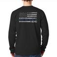 Dad Is A Hero Idea Son Daughter Of Police Long Sleeve T-Shirt Back Print