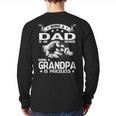 Being A Dad Is An Honor Being A Grandpa Is Priceless Long Sleeve T-Shirt Back Print