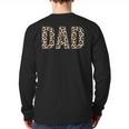 Dad Leopard Print Fathers Day Long Sleeve T-Shirt Back Print Dad Leopard Print Fathers Day Long Sleeve T-Shirt Back Print