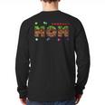 Dad And Mom Of The Birthday Boy Pixel Game Matching Family Long Sleeve T-Shirt Back Print