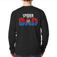 Dad And Mom Spider Family Matching Birthday Halloween Long Sleeve T-Shirt Back Print