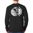 Dad Of Both Proud Football And Cheer Dad Long Sleeve T-Shirt Back Print