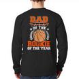Dad Of Rookie 1st Basketball Bday Theme Matching Long Sleeve T-Shirt Back Print Dad Of Rookie 1st Basketball Bday Theme Matching Long Sleeve T-Shirt Back Print