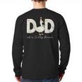 Dad Of The Silly Goose Silly Goose Birthday Matching Family Long Sleeve T-Shirt Back Print