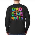 Dad Of The Slime Queen Birthday Family Matching Party Long Sleeve T-Shirt Back Print Dad Of The Slime Queen Birthday Family Matching Party Long Sleeve T-Shirt Back Print