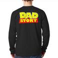 Dad Story Long Sleeve T-Shirt Back Print Dad Story Long Sleeve T-Shirt Back Print