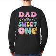 Dad Of The Sweet One 1st Birthday Donut Bday Party Long Sleeve T-Shirt Back Print