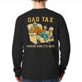 Dad Tax Graphic Tee Fathers Day Long Sleeve T-Shirt Back Print