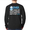 DAD Thanks For Coming Back When You Went To Get Milk Long Sleeve T-Shirt Back Print DAD Thanks For Coming Back When You Went To Get Milk Long Sleeve T-Shirt Back Print