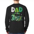 Dad Of The Three Rex Birthday Dinosaur Family Matching Long Sleeve T-Shirt Back Print
