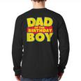 Dad Of The Toy Birthday Boy Story Theme B-Day Long Sleeve T-Shirt Back Print