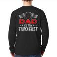 Dad Of The Two Fast Second Birthday Racing Car Family Long Sleeve T-Shirt Back Print