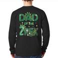 Dad Of The Two Rex Birthday Dinosaur Family Matching Long Sleeve T-Shirt Back Print