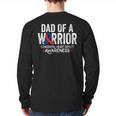 Dad Of a Warrior CHD Congenital Heart Defect Awareness CHD Long Sleeve T-Shirt Back Print