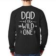 Dad Of The Wild One Shirt 1st Birthday Safari Long Sleeve T-Shirt Back Print