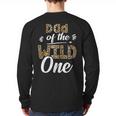 Dad Of The Wild One Zoo Themed 1st Birthday Party Long Sleeve T-Shirt Back Print