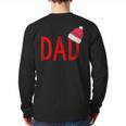 Dad Xmas PJs Christmas Pajamas And Xmas PJ Family Shirt Long Sleeve T-Shirt Back Print