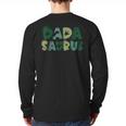 Dada Saurus Dad Dinosaur Three Rex Birthday Boy Girl Family Long Sleeve T-Shirt Back Print Dada Saurus Dad Dinosaur Three Rex Birthday Boy Girl Family Long Sleeve T-Shirt Back Print