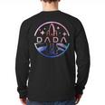 Dada Space Astronaut Rocket Birthday Party Long Sleeve T-Shirt Back Print