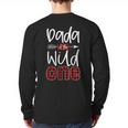 Dada Of The Wild One Buffalo Plaid Lumberjack 1st Birthday Long Sleeve T-Shirt Back Print
