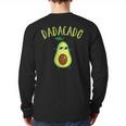 Dadacado Cute Daddy Avocado Pregnant Dad Father Day Long Sleeve T-Shirt Back Print