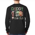 Daddy Of The 1 Year Old Football Lover 1st Birthday Boy Long Sleeve T-Shirt Back Print