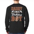 Daddy Of The Birthday Boy Football Party Family Matching Long Sleeve T-Shirt Back Print