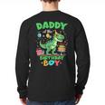 Daddy Of The Birthday BoyRex Dinosaur Family Party Long Sleeve T-Shirt Back Print