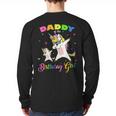Daddy Of The Birthday Girl Dabbing Unicorn Princess And Dad Long Sleeve T-Shirt Back Print