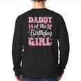 Daddy Of The Birthday Girl Family Pink Coquette Bow Long Sleeve T-Shirt Back Print
