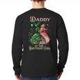 Daddy Of The Birthday Girl Pink And Green Family Matching Long Sleeve T-Shirt Back Print