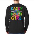 Daddy Of The Birthday Girl Retro 80's Party Long Sleeve T-Shirt Back Print