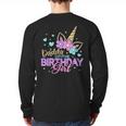 Daddy Of The Birthday Princess Girl Dad Unicorn Bday Party Long Sleeve T-Shirt Back Print