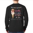 Daddy Dad Ice Cream Third Birthday Three Scoops Of Fun Long Sleeve T-Shirt Back Print
