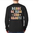 Daddy Dad Two Groovy Second Birthday Retro 2nd Bday Party Long Sleeve T-Shirt Back Print