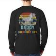 Daddy Dinosaur Of The Birthday Boy Dad Matching Family Long Sleeve T-Shirt Back Print
