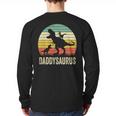 Daddy Dinosaur Daddysaurus 2 Kids For Dad Long Sleeve T-Shirt Back Print