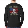 My Daddy Is My Hero Military Dad American Flag Army Proud Ar Long Sleeve T-Shirt Back Print